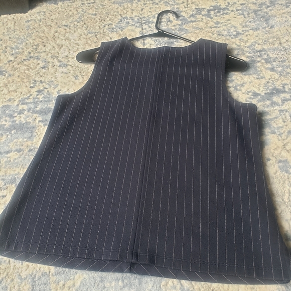 Banana Republic Pinstriped Tank Top Small/Petite Office top - Picture 2 of 4